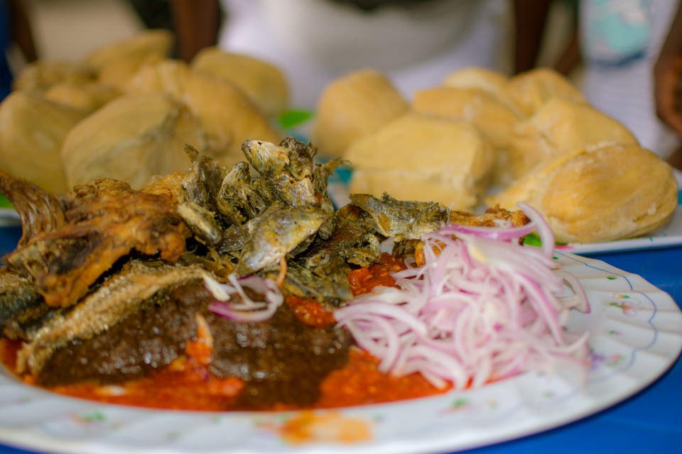 There is this passionate kenkey seller on my junction